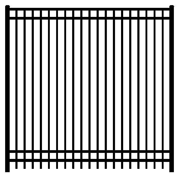 black aluminum fence 5240dr