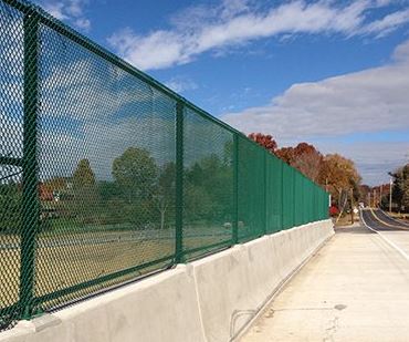 green vinyl coated fencing