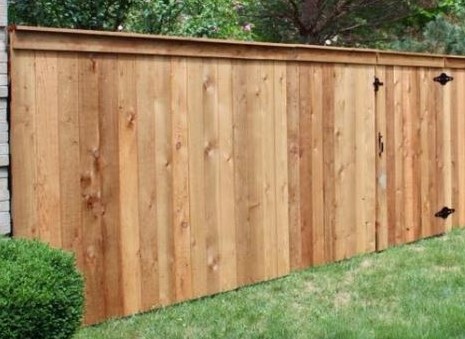 cedar wood fence