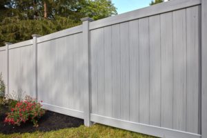 nobility vinyl fence gray