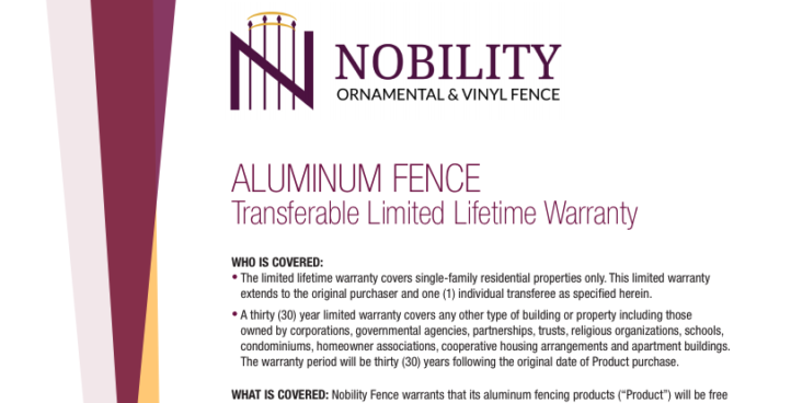 Nobility Aluminum