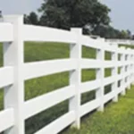 White Equestrian Vinyl Fence