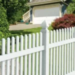 White Vinyl Picket Fence